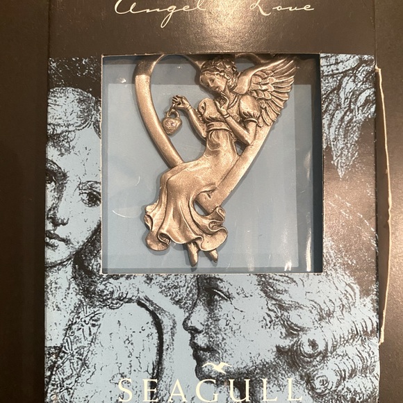 BRAND NEW CONDITION VINTAGE 90’s SEAGULL FINE PEWTER ANGEL ORNAMENT COLLECTION - Picture 4 of 11